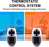 500W Ceramic Electric Mini Fan Heat Portable Plug Heat Low Energy Efficiency UK