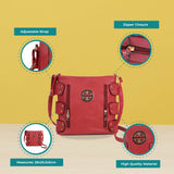 Fuchsia Messenger Bag with Zip Front Detail - Fully Lined Cross Body Bag with Adjustable Straps, External Pockets, and Interior Zip Pocket - Perfect for Daily Use
