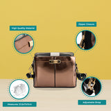 Minimalist Flash Leather Handbag with Adjustable Strap in Multiple Colors - Perfect for Everyday Use