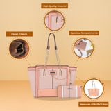 Ladies New Fashion Color Matching Handbag & Purse Kit, Stylish & Chic, Made From High Quality PU