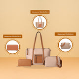 Set Of 3 Bag Set (Crossbody, Handbag & Satchel), High Quality Material, Stylish & Chic Look