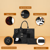 Fashion Patchwork Pendant Bag Set for Women - Stylish and Versatile Bags with Spacious Compartment, Twin Handles, and Elegant Design
