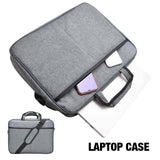 15.6 Inch Laptop PC Waterproof Shoulder Bag Carrying Soft Notebook Case Cover UK - Protective Sleeve for MacBook, Dell, HP, Lenovo, Acer and More