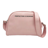 Solid Color Simple Cross-Body Bag, Made From High Quality PU, Pink