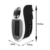 500W Ceramic Electric Mini Fan Heat Portable Plug Heat Low Energy Efficiency UK