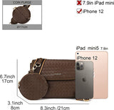 Crossbody Bags for Women, Multipocket Messenger Bag with Coin Purse, High Quality Leather