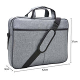 15.6 Inch Laptop PC Waterproof Shoulder Bag Carrying Soft Notebook Case Cover UK - Protective Sleeve for MacBook, Dell, HP, Lenovo, Acer and More