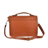 Versatile Handbag With Flap And Buckle Design, Made From High Quality PU, Suitable For Travel, Fits Ryanair, Solid Color, Brown