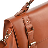 Versatile Handbag With Flap And Buckle Design, Made From High Quality PU, Suitable For Travel, Fits Ryanair, Solid Color, Brown