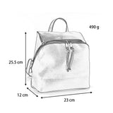 Backpack For Women, Simple & Solid Color, Stylish, Versatile & Made From High Quality PU, Apricot