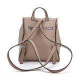 Backpack For Women, Simple & Solid Color, Stylish, Versatile & Made From High Quality PU, Apricot
