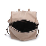 Backpack For Women, Simple & Solid Color, Stylish, Versatile & Made From High Quality PU, Apricot
