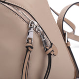 Backpack For Women, Simple & Solid Color, Stylish, Versatile & Made From High Quality PU, Apricot