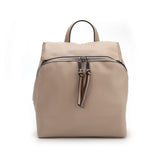 Backpack For Women, Simple & Solid Color, Stylish, Versatile & Made From High Quality PU, Apricot