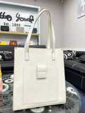 Stylish and Lightweight PU Handbag for Women - White, 29.5 x 14 x 33 cm,