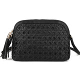 Fashionable PU Crossbody Bag with Adjustable Strap and Two compartments