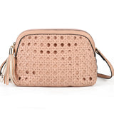 Fashionable PU Crossbody Bag with Adjustable Strap and Two compartments