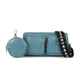 Stylish Crossbody Bag with Detachable Strap and Coin Purse
