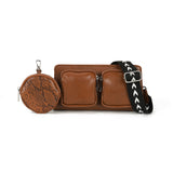 Stylish Crossbody Bag with Detachable Strap and Coin Purse