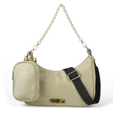 Stylish PU Handbag with Personality Grab and Adjustable Strap