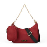 Stylish PU Handbag with Personality Grab and Adjustable Strap