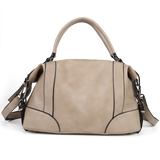 Ladies Handbag with Adjustable and Detachable Shoulder Strap, Large Compartments, Zipper Closure, and Water-Resistant PU Material