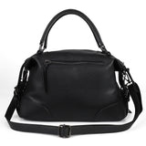 Ladies Handbag with Adjustable and Detachable Shoulder Strap, Large Compartments, Zipper Closure, and Water-Resistant PU Material