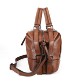 Ladies Handbag with Adjustable and Detachable Shoulder Strap, Large Compartments, Zipper Closure, and Water-Resistant PU Material
