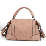 Ladies Handbag with Adjustable and Detachable Shoulder Strap, Large Compartments, Zipper Closure, and Water-Resistant PU Material