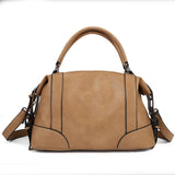 Ladies Handbag with Adjustable and Detachable Shoulder Strap, Large Compartments, Zipper Closure, and Water-Resistant PU Material