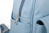 PU Leather Bag with Zipper Closure, Two Compartments, Personality Grab Design, and Adjustable/Detachable Shoulder Strap - Stylish and Functional Shoulder Bag for Work, School, and Everyday Use