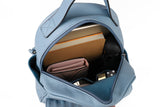 PU Leather Bag with Zipper Closure, Two Compartments, Personality Grab Design, and Adjustable/Detachable Shoulder Strap - Stylish and Functional Shoulder Bag for Work, School, and Everyday Use