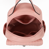 PU Leather Bag with Zipper Closure, Two Compartments, Personality Grab Design, and Adjustable/Detachable Shoulder Strap - Stylish and Functional Shoulder Bag for Work, School, and Everyday Use