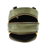 Stylish Green Nylon set of 2 Crossbody Bag with Two Compartments