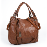 Stylish Handbag with Big Compartments and Adjustable Strap, Quality PU Leather