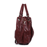 Stylish Handbag with Big Compartments and Adjustable Strap, Quality PU Leather