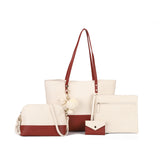 Stylish PU Handbag Set - Includes Cross Body Bag, Satchel, and Purse - Multiple Colors Available - Perfect for Any Occasion