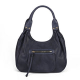 Stylish and Practical PU Leather Handbag with Twin Handles in Blue and Green Colors