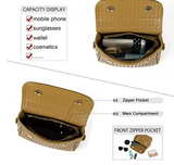 Crossbody Bags for Women, Multipocket Messenger Bag with Coin Purse, High Quality Leather