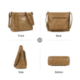 Brown Crossbody Bag - Stylish Women's Cross Body Bag with Adjustable Strap, Multiple Pockets, Tassel Pendant, and Exquisite Hardware