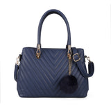 Stylish PU Handbag with Three Big Compartments in Various Colors, Stylish & Chic Look, Quality Zip & Material