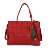Stylish PU Handbag with Three Big Compartments in Various Colors, Stylish & Chic Look, Quality Zip & Material