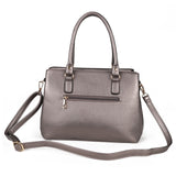 Stylish PU Handbag with Three Big Compartments in Various Colors, Stylish & Chic Look, Quality Zip & Material