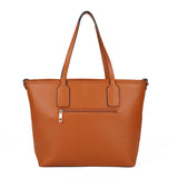 Stylish PU Handbag with Two Big Compartments and Adjustable Strap