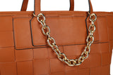 Stylish PU Handbag with Two Big Compartments and Adjustable Strap