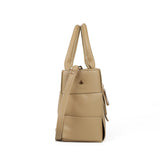 Stylish and Spacious PU Handbag with Two Large Compartments and Adjustable Strap - Available in Multiple Colors