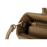 Stylish and Spacious PU Handbag with Two Large Compartments and Adjustable Strap - Available in Multiple Colors