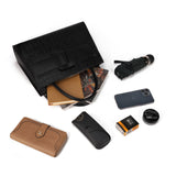 Stylish, Premium High Quality PU Handbag with One Big Compartment, Inner Small Compartment, Handle and Adjustable Shoulder Strap