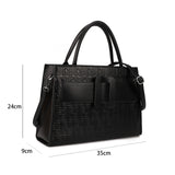 Stylish, Premium High Quality PU Handbag with One Big Compartment, Inner Small Compartment, Handle and Adjustable Shoulder Strap