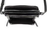 Stylish PU Handbag with Adjustable Strap, Multiple Compartments, and Zipper Closure - Available in Black, Brown, and Pink with Detachable Shoulder Strap